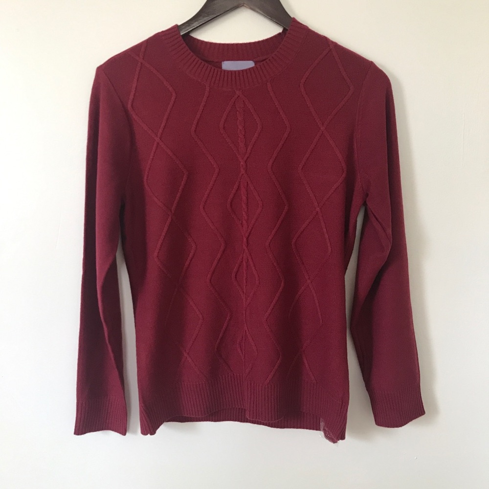 Laura scott red sweater